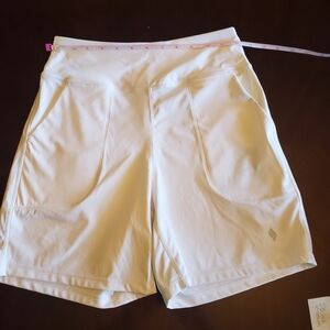 Women's White Athletic Shorts
